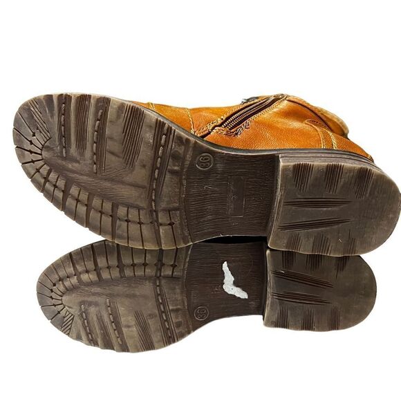 Patrizia Women's Lace up Calf Boots Brown with fleece trim Size 36 - Picture 4 of 10